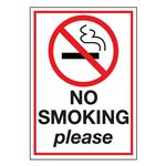 Industrial Heavy Duty No Smoking Decal No Smoking Please